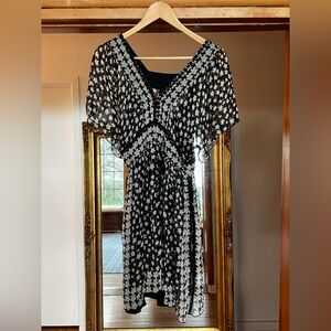 Anna Sui drape sleeve star dress size 6